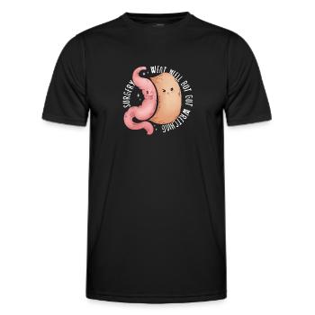 Sleeve gastrectomy sleeve gastrectomy - Men's Functional T-Shirt - black - Front - AI Model Male 178 dark (178cm)