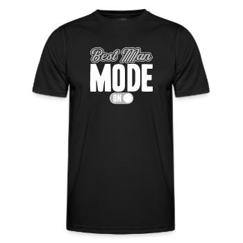 Best Man Fashion On - Men's Functional T-Shirt - black - Front - AI Model Male 178 dark (178cm)