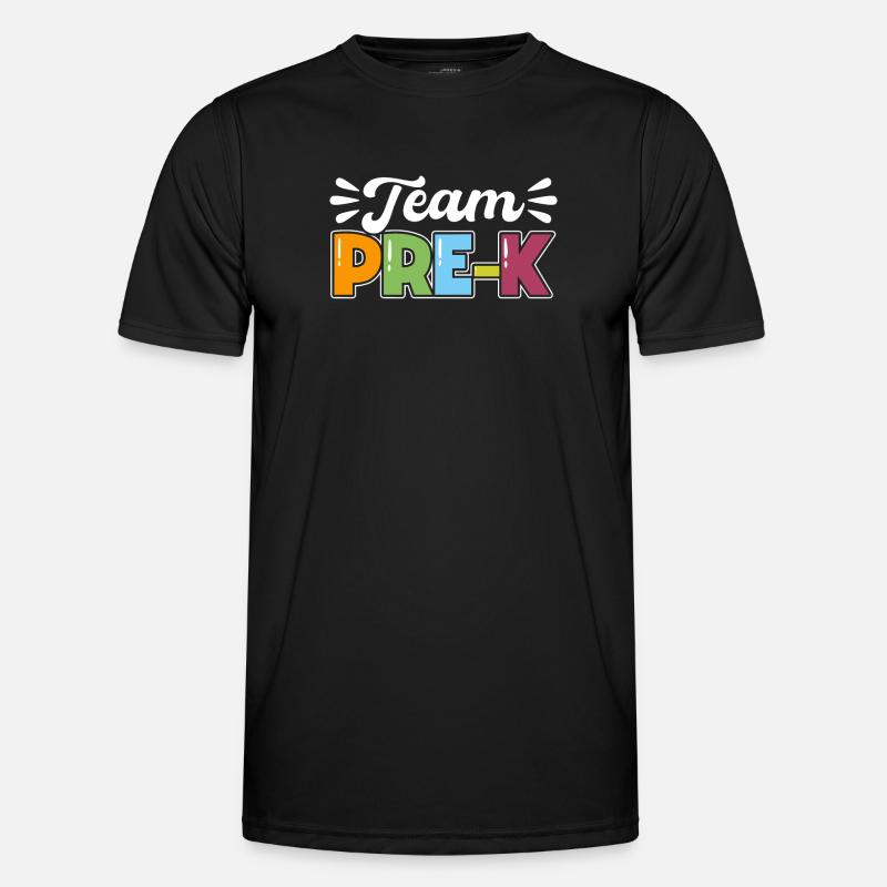 Team Pre K - Männer Funktions-T-Shirt - Schwarz