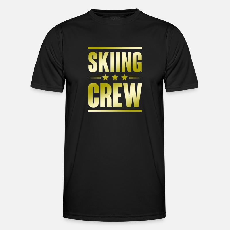 Skiing Crew - Men's Functional T-Shirt - black