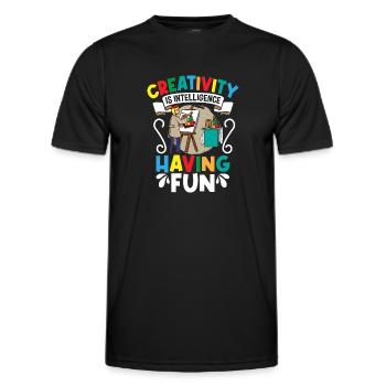 Artist Painting Painter Art Color Art Teacher - Men's Functional T-Shirt - black - Front - AI Model Male 178 dark (178cm)