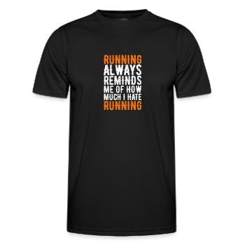 Courir - T-shirt sport Homme - noir - Devant - AI Model Male 178 dark (178cm)