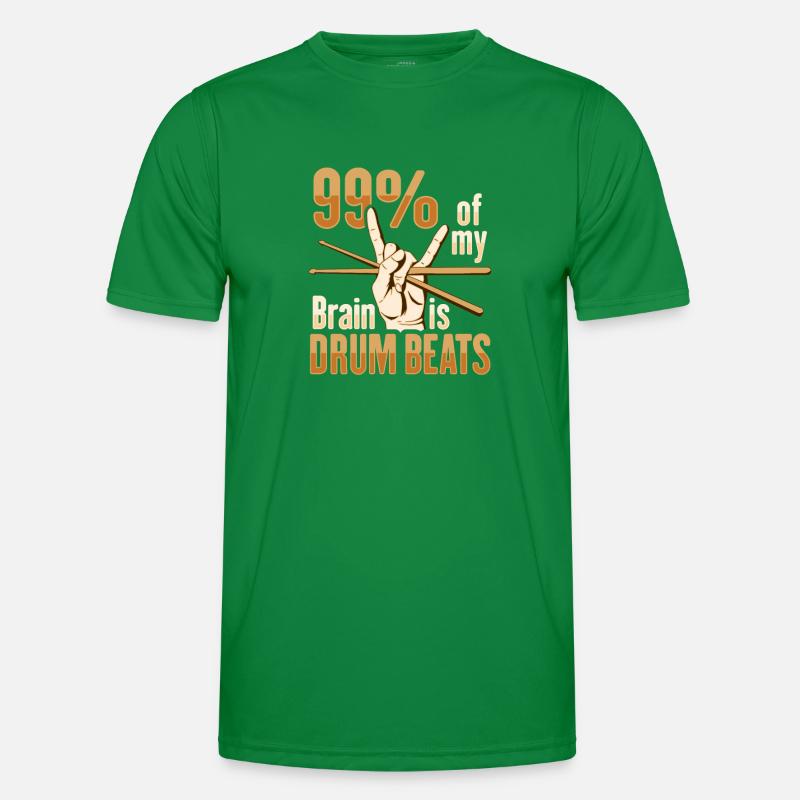 Drum Set Percussion Design Men's Functional T-Shirt