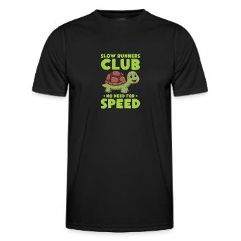 Turtle Turtle Sea Sea Creatures Gift - Men's Functional T-Shirt - black - Front - AI Model Male 178 dark (178cm)