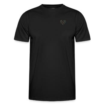 Space Travel Astronaut Space Flight Astronomy Plan - Men's Functional T-Shirt - black - Front - AI Model Male 178 dark (178cm)