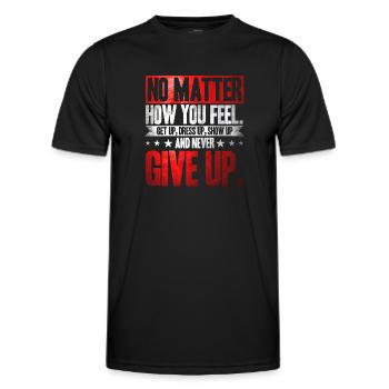 Motivation - Men's Functional T-Shirt - black - Front - AI Model Male 178 dark (178cm)