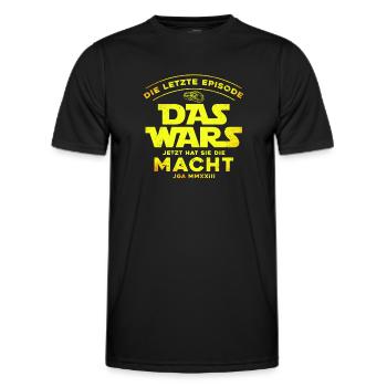 Das Wars Jetzt Hat sie die Macht - Männer Funktions-T-Shirt - Schwarz - Vorne - AI Model Male 178 dark (178cm)