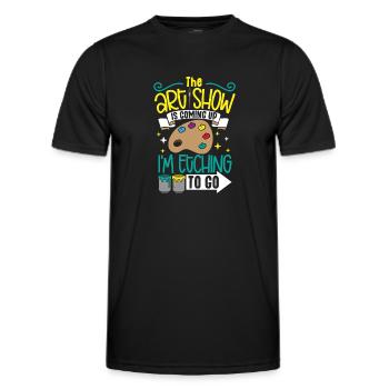 Artiste Peinture Peintre Art Couleur Art Professeur - T-shirt sport Homme - noir - Devant - AI Model Male 178 dark (178cm)