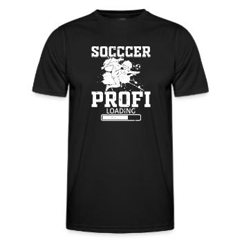 Soccer Profi Loading - Soccer Player Soccer Profi - Männer Funktions-T-Shirt - Schwarz - Vorne - AI Model Male 178 dark (178cm)