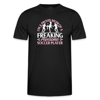 Soccer Player Mom Soccer Mama - Männer Funktions-T-Shirt - Schwarz - Vorne - AI Model Male 178 dark (178cm)
