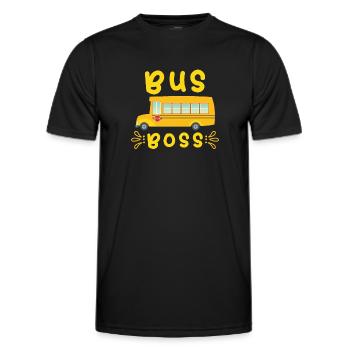 Schulbusfahrer Sei Nett Zum Schulbusfahrer - Männer Funktions-T-Shirt - Schwarz - Vorne - AI Model Male 178 dark (178cm)