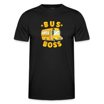 Schulbusfahrer Sei Nett Zum Schulbusfahrer - Männer Funktions-T-Shirt - Schwarz - Vorne - AI Model Male 178 dark (178cm)
