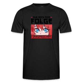 Anime Merch Otaku Geschenk - Männer Funktions-T-Shirt - Schwarz - Vorne - AI Model Male 178 dark (178cm)