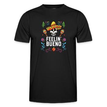 Feelin Bueno Mexican Life Mexico Pride Country - Men's Functional T-Shirt - black - Front - AI Model Male 178 dark (178cm)