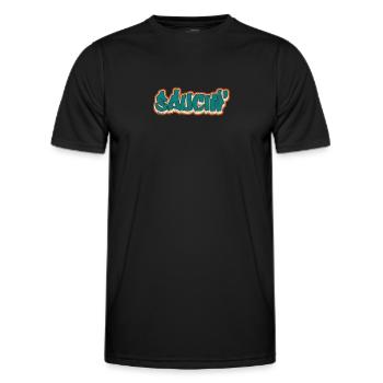 Hip Hop - Men's Functional T-Shirt - black - Front - AI Model Male 178 dark (178cm)