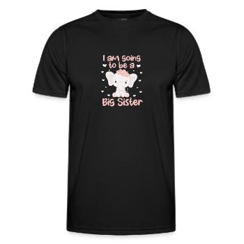 Große Schwester - Männer Funktions-T-Shirt - Schwarz - Vorne - AI Model Male 178 dark (178cm)