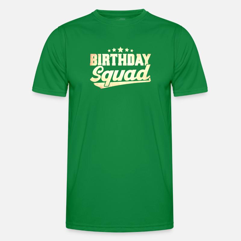 Brithday Squad Männer Funktions-T-Shirt