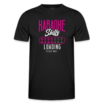 Karaoké Singer Karaoké Compétences - T-shirt sport Homme - noir - Devant - AI Model Male 178 dark (178cm)