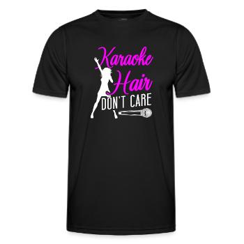 Karaoké Chanteur Karaoké Cheveux Ne pas - T-shirt sport Homme - noir - Devant - AI Model Male 178 dark (178cm)