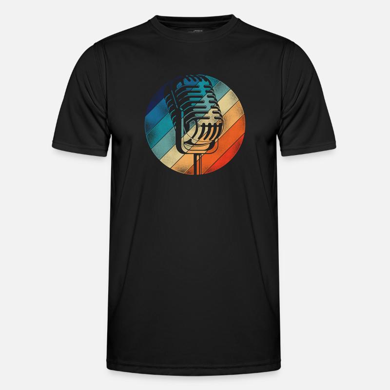 Karaoke Singer Microphone Vocalist Männer Funktions-T-Shirt