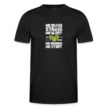 Softball - Männer Funktions-T-Shirt - Schwarz - Vorne - AI Model Male 178 dark (178cm)