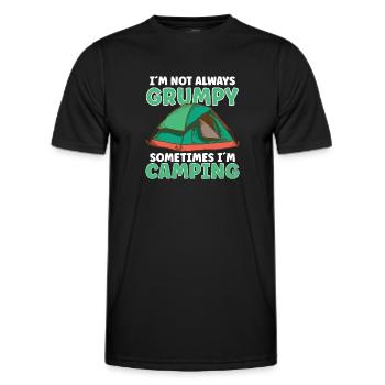 Scout Camping Outdoor Campfire Hiking Backpacking - Männer Funktions-T-Shirt - Schwarz - Vorne - AI Model Male 178 dark (178cm)
