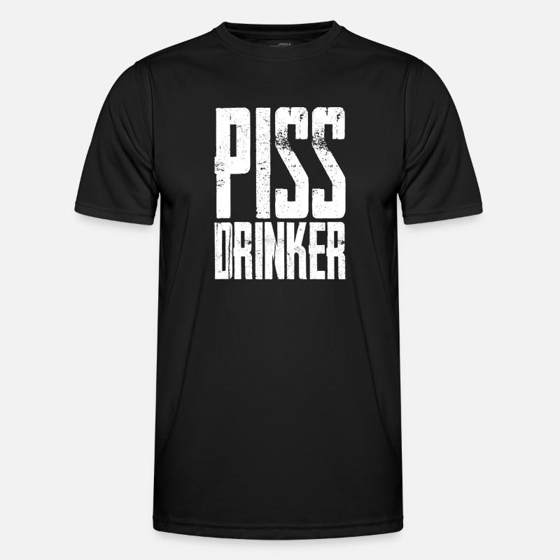 Piss Drinker 31 - Männer Funktions-T-Shirt - Schwarz