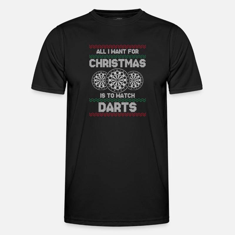 Ich Möchte Dart Sehen - Männer Funktions-T-Shirt - Schwarz