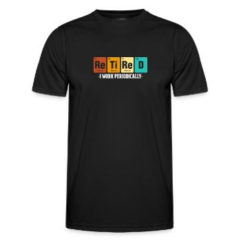 Retirement Pension Pensioner Pensioner Pension Gift - Men's Functional T-Shirt - black - Front - AI Model Male 178 dark (178cm)