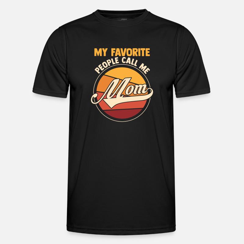 Mama Retro Mutter Geschenk - Männer Funktions-T-Shirt - Schwarz
