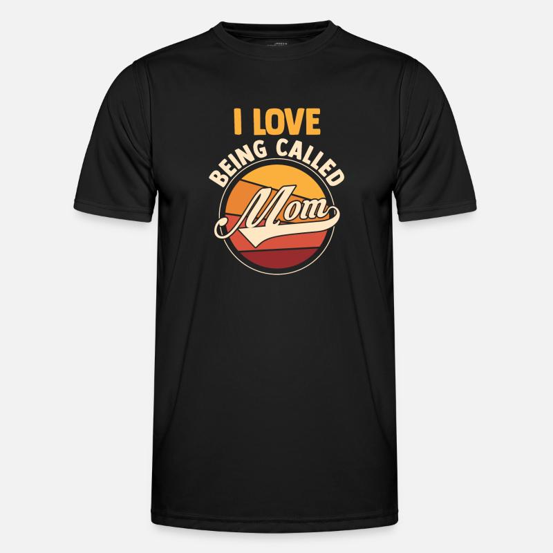 Mama Retro Mutter Geschenk - Männer Funktions-T-Shirt - Schwarz