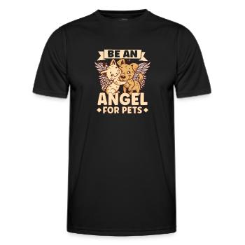 Animal RESCUE ANIMAL RIGHTS RESCUE Animal ADOPTION - Männer Funktions-T-Shirt - Schwarz - Vorne - AI Model Male 178 dark (178cm)
