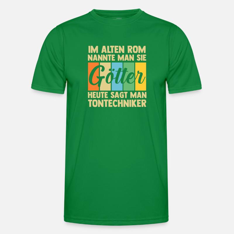 Toningenieur Tontechnik Tontechniker Männer Funktions-T-Shirt