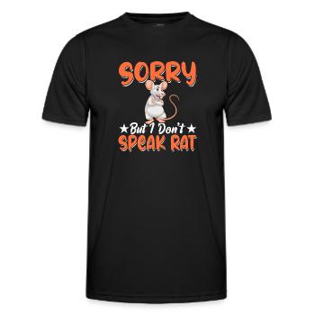 Rat Lover Rat Pet Rodent Mouse Rat Lady - Männer Funktions-T-Shirt - Schwarz - Vorne - AI Model Male 178 dark (178cm)
