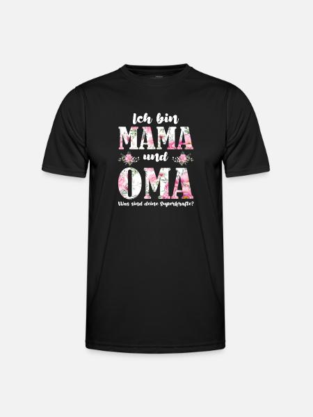 Mama Oma Mutter Geschenk - Männer Funktions-T-Shirt - Schwarz