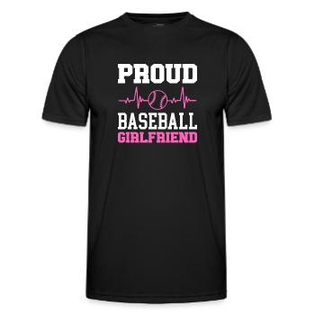 Baseball - Männer Funktions-T-Shirt - Schwarz - Vorne - AI Model Male 178 dark (178cm)