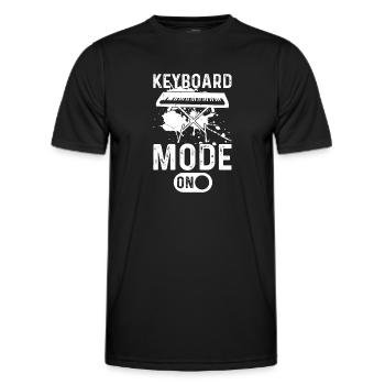 Keyboard Mode On - Pianist Piano Keyboard Player - Men's Functional T-Shirt - black - Front - AI Model Male 178 dark (178cm)