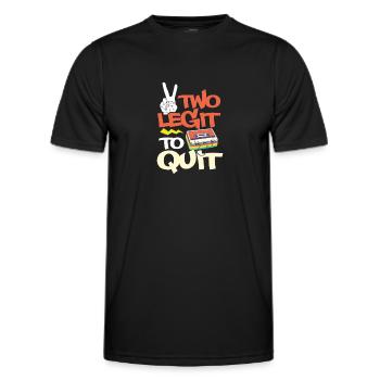 Hip Hop Rap Music Rapper Hiphop Gift - T-shirt sport Homme - noir - Devant - AI Model Male 178 dark (178cm)