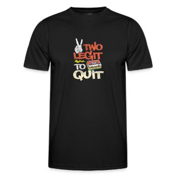 Hip-hop - T-shirt sport Homme - noir - Devant - AI Model Male 178 dark (178cm)