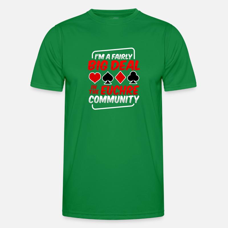 Kartenspiel Euchre Männer Funktions-T-Shirt