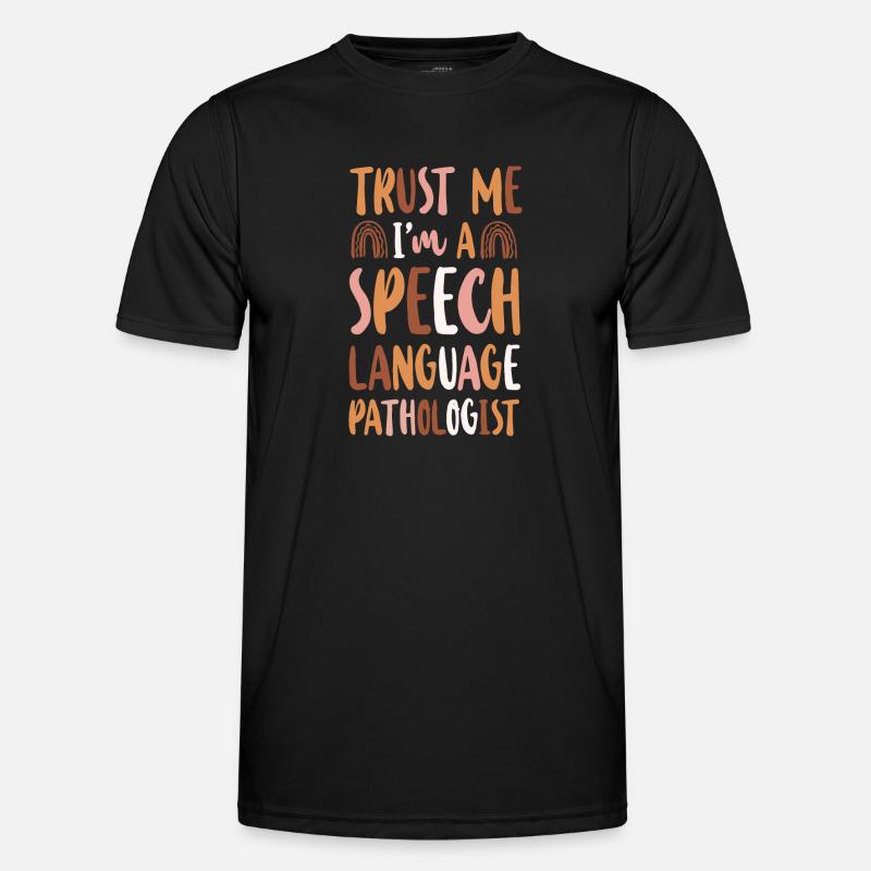 Speech Therapist Therapy Assistant - Men's Functional T-Shirt - black