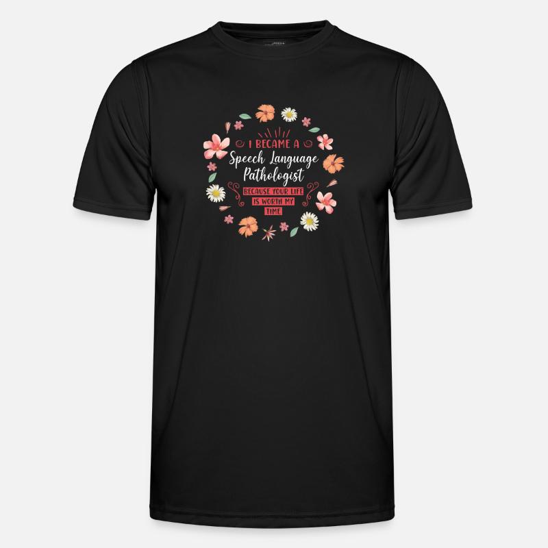 Speech Therapist Therapy Assistant - Men's Functional T-Shirt - black