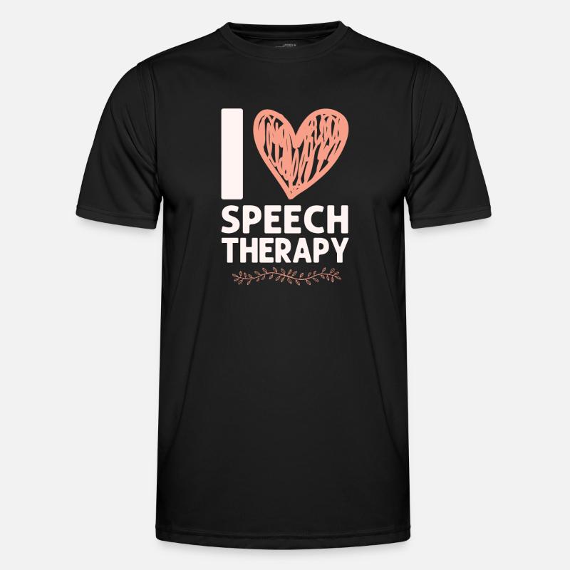 Speech Therapist Therapy Assistant - Männer Funktions-T-Shirt - Schwarz