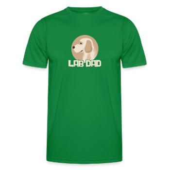 Labrador Vater Hund Hunde Herrchen Geschenk - Männer Funktions-T-Shirt - Kelly Green - Vorne - AI Model Male 178 dark (178cm)