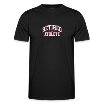 Retirement Sportsman Pension Pensioner Pension Gift - Men's Functional T-Shirt - black - Front - AI Model Male 178 dark (178cm)