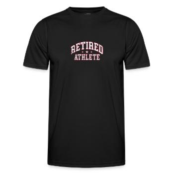 Ruhestand Sportler - Männer Funktions-T-Shirt - Schwarz - Vorne - AI Model Male 178 dark (178cm)