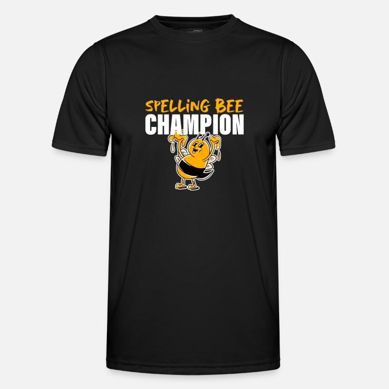 Spelling Bee Champ 4 - Männer Funktions-T-Shirt - Schwarz
