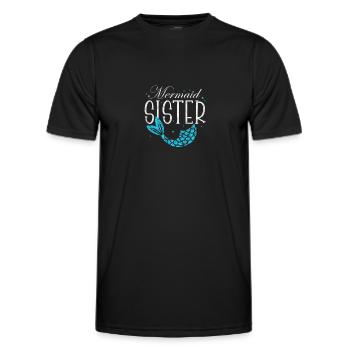 Soeur Frère Frères et sœurs Cadeau de famille - T-shirt sport Homme - noir - Devant - AI Model Male 178 dark (178cm)