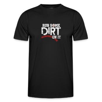 Softball - Männer Funktions-T-Shirt - Schwarz - Vorne - AI Model Male 178 dark (178cm)