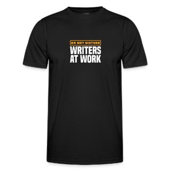 Author - Men's Functional T-Shirt - black - Front - AI Model Male 178 dark (178cm)